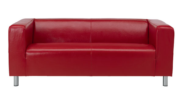 IKEA Klippan Red Coated Fabric